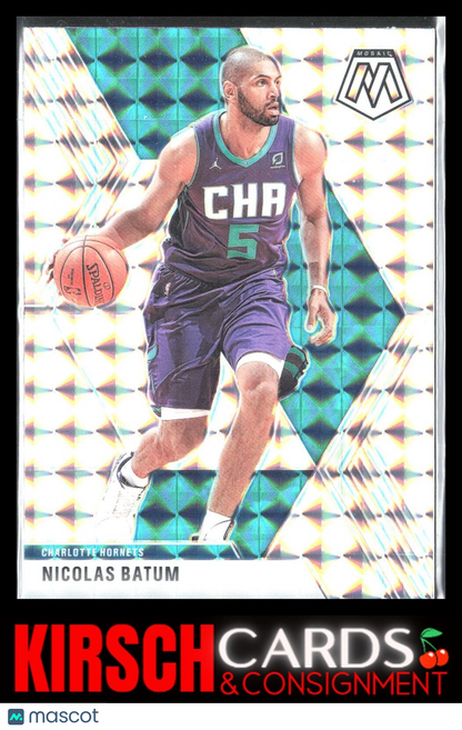 Nicolas Batum 2019 2019-20 Panini Mosaic #102 Prizm Charlotte Hornets