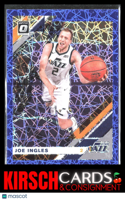 Joe Ingles 2019 2019-20 Donruss Optic #69 Blue Velocity Utah Jazz