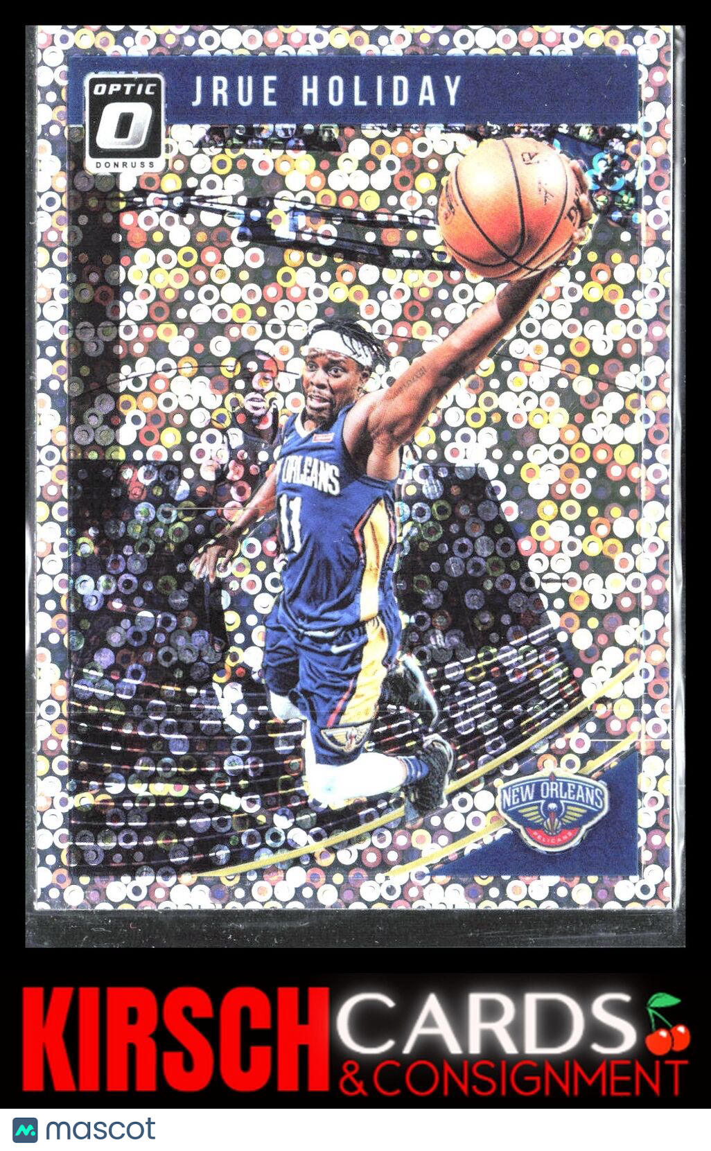 Jrue Holiday 2018 2018-19 Donruss Optic #17 Fast Break Holo New Orleans Pelicans