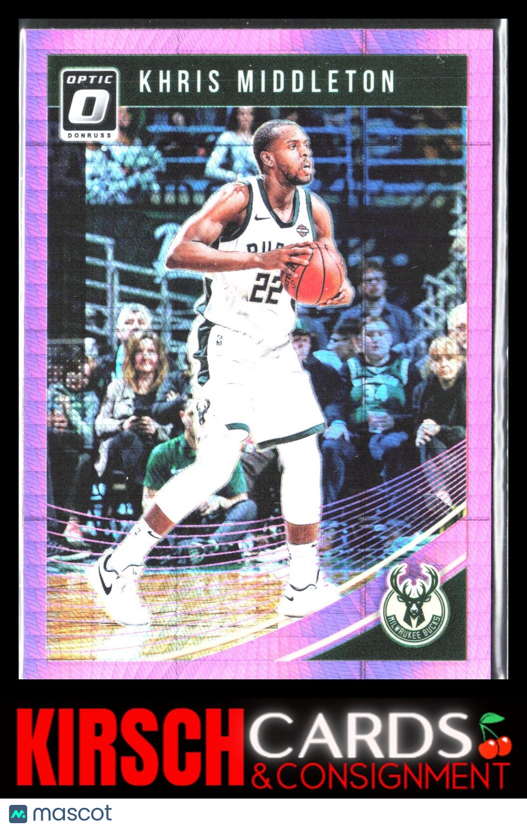 Khris Middleton 2018 2018-19 Donruss Optic #75 Hyper Pink Milwaukee Bucks