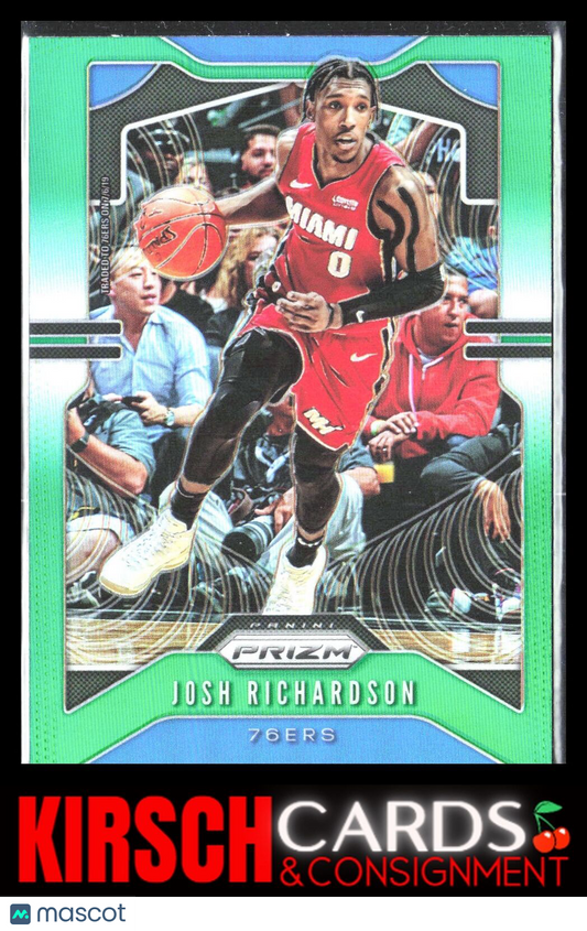 Josh Richardson 2019 2019-20 Panini Prizm #147 Prizms Green Philadelphia 76ers