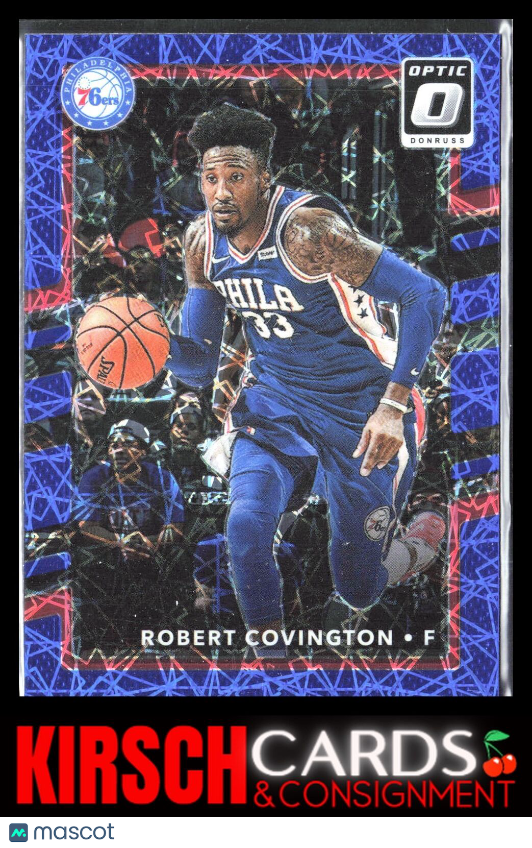 Robert Covington 2017 2017-18 Donruss Optic #111 Blue Velocity