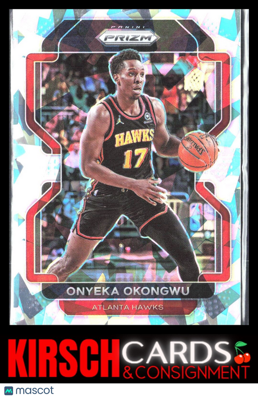 Onyeka Okongwu 2021 2021-22 Panini Prizm #75 Ice Atlanta Hawks