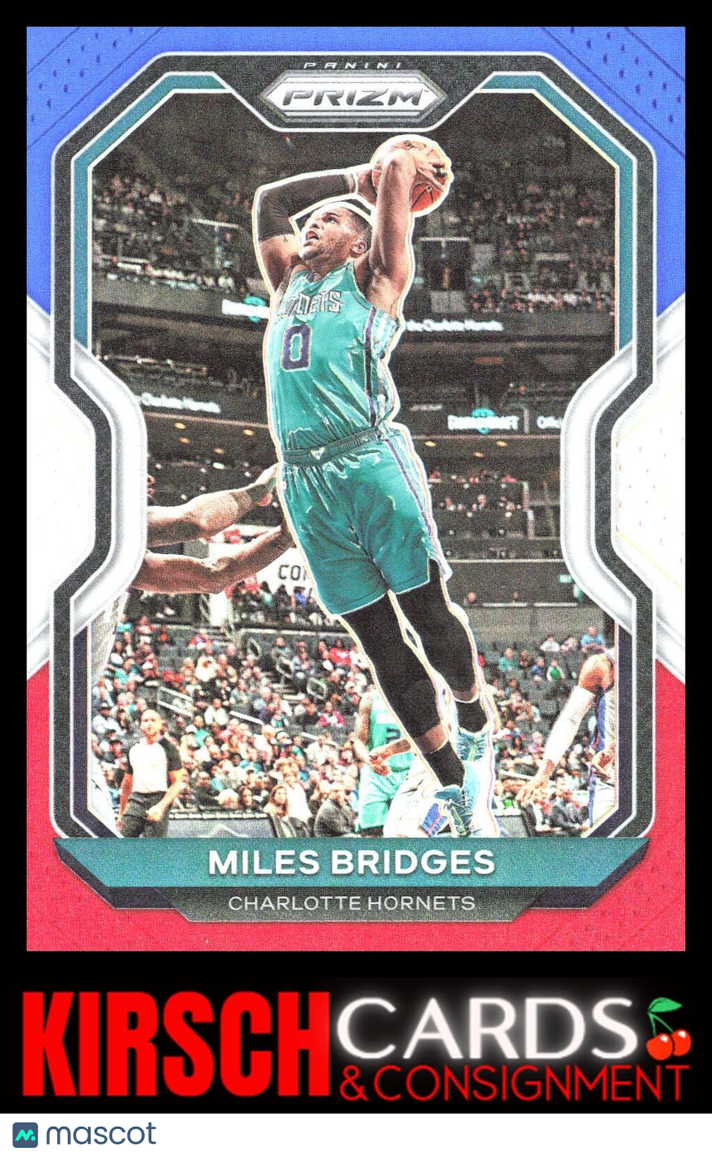 Miles Bridges 2020 2020-21 Panini Prizm #178 Red, White and Blue Prizms