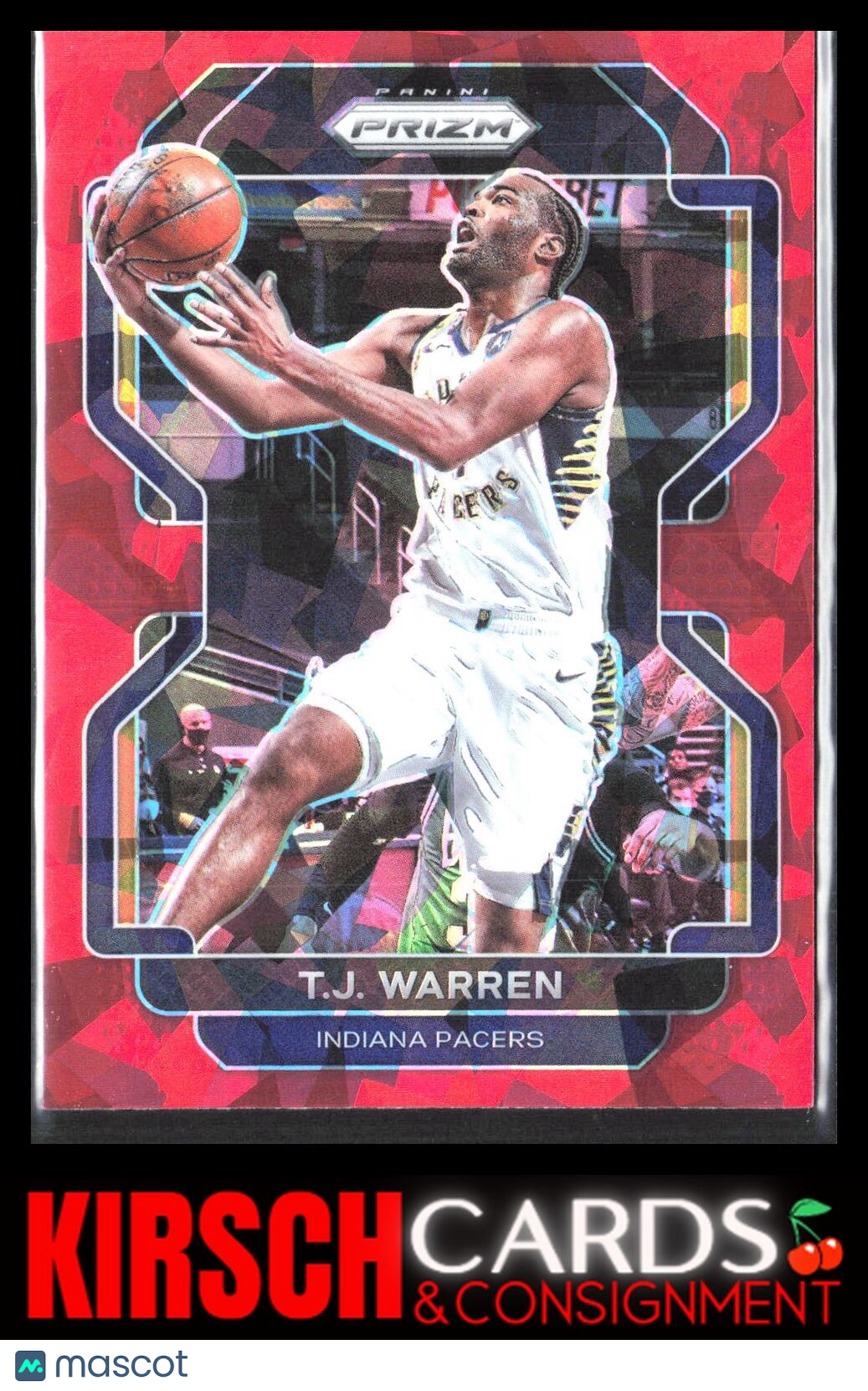 T.J. Warren 2021 2021-22 Panini Prizm #90 Red Ice Indiana Pacers