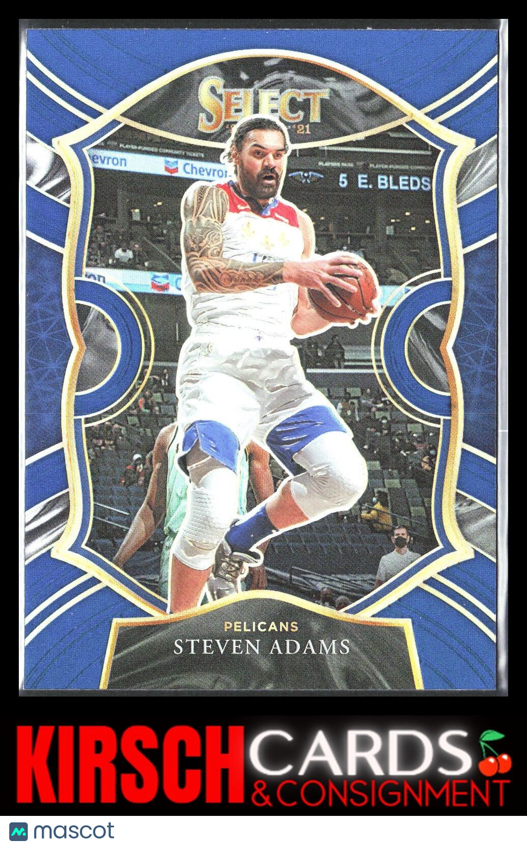 Steven Adams 2020 2020-21 Panini Select #19 Blue Prizms New Orleans Pelicans