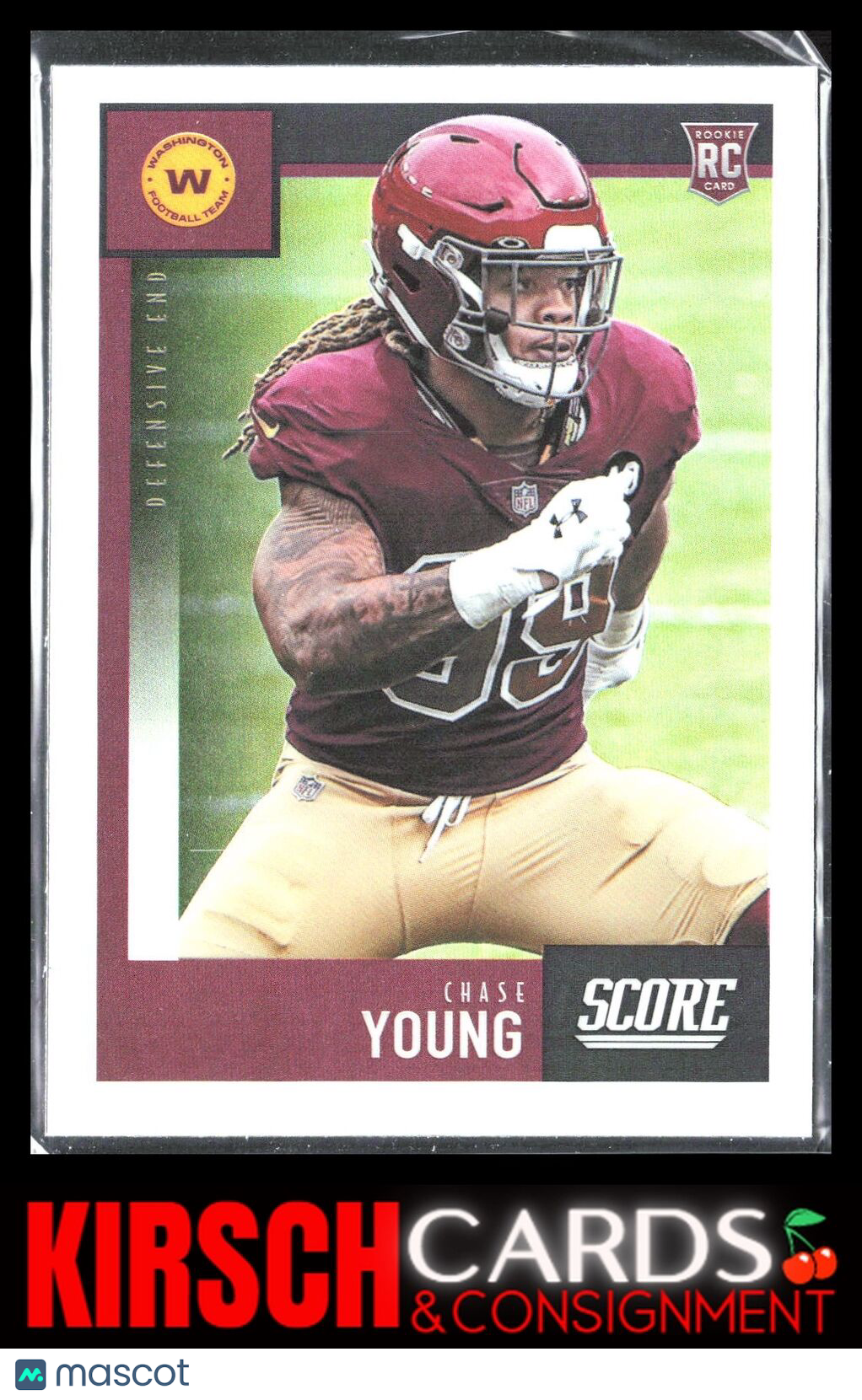 2020 Panini Chronicles #460 Chase Young 2020 Score Update Rookies Silver