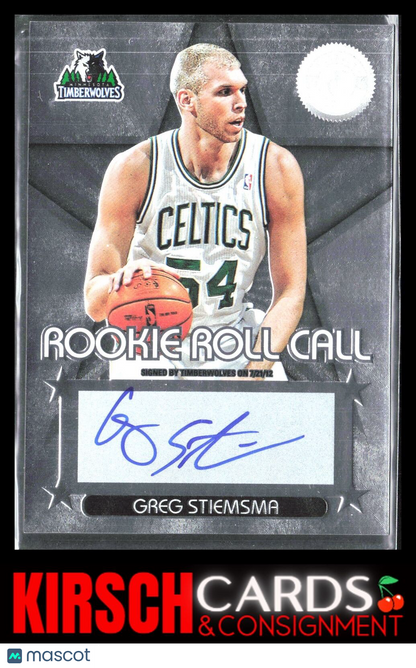 Greg Stiemsma 2012-13 Panini Totally Certified #98 Rookie Roll Call Autographs