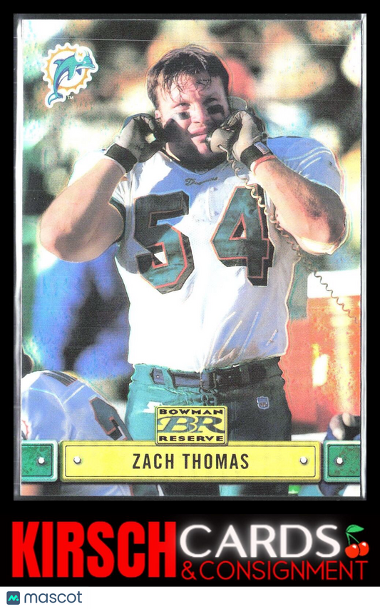 Zach Thomas 2000 Bowman Reserve #112 Miami Dolphins