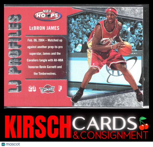 LeBron James 2005-06 Hoops #LBJ-22 LJ Profiles Cleveland Cavaliers