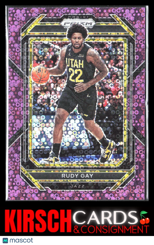 Rudy Gay 2022-23 Panini Prizm #47 Prizms Fast Break Purple #/75 Utah Jazz