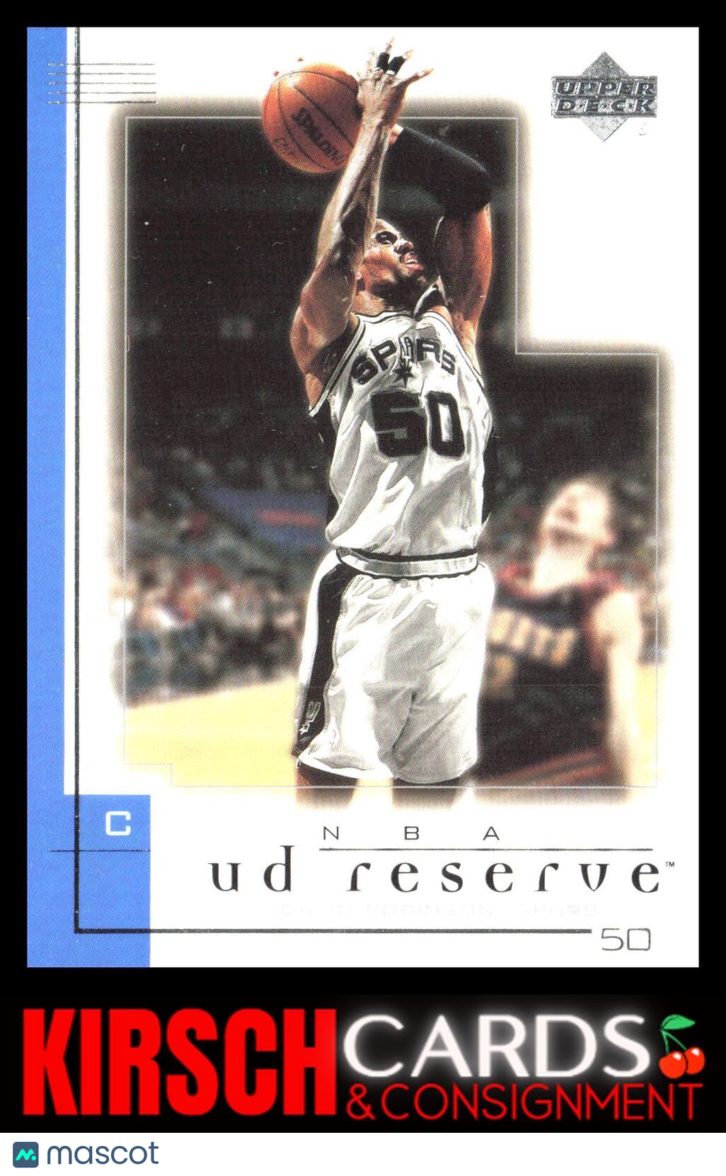 David Robinson 2000-01 UD Reserve #74 San Antonio Spurs