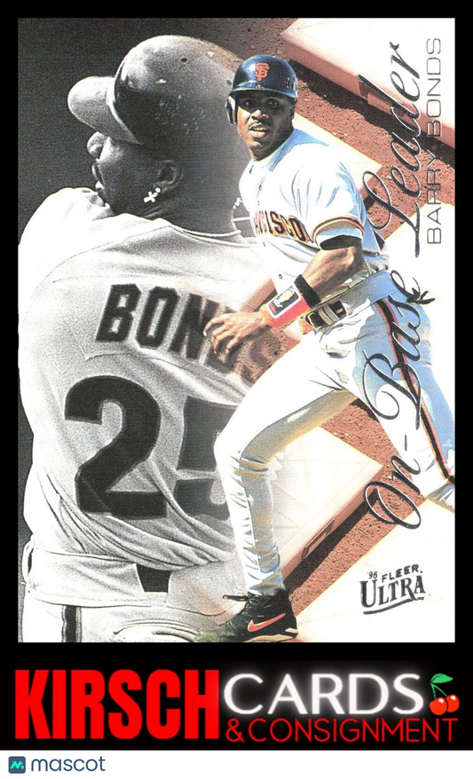 Barry Bonds 1996 Ultra #2 On-Base Leaders San Francisco Giants