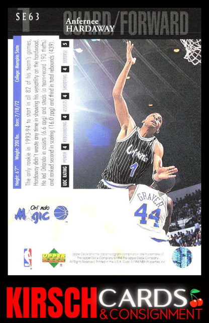 Anfernee Hardaway 1994-95 Upper Deck #SE63 Special Edition Orlando Magic