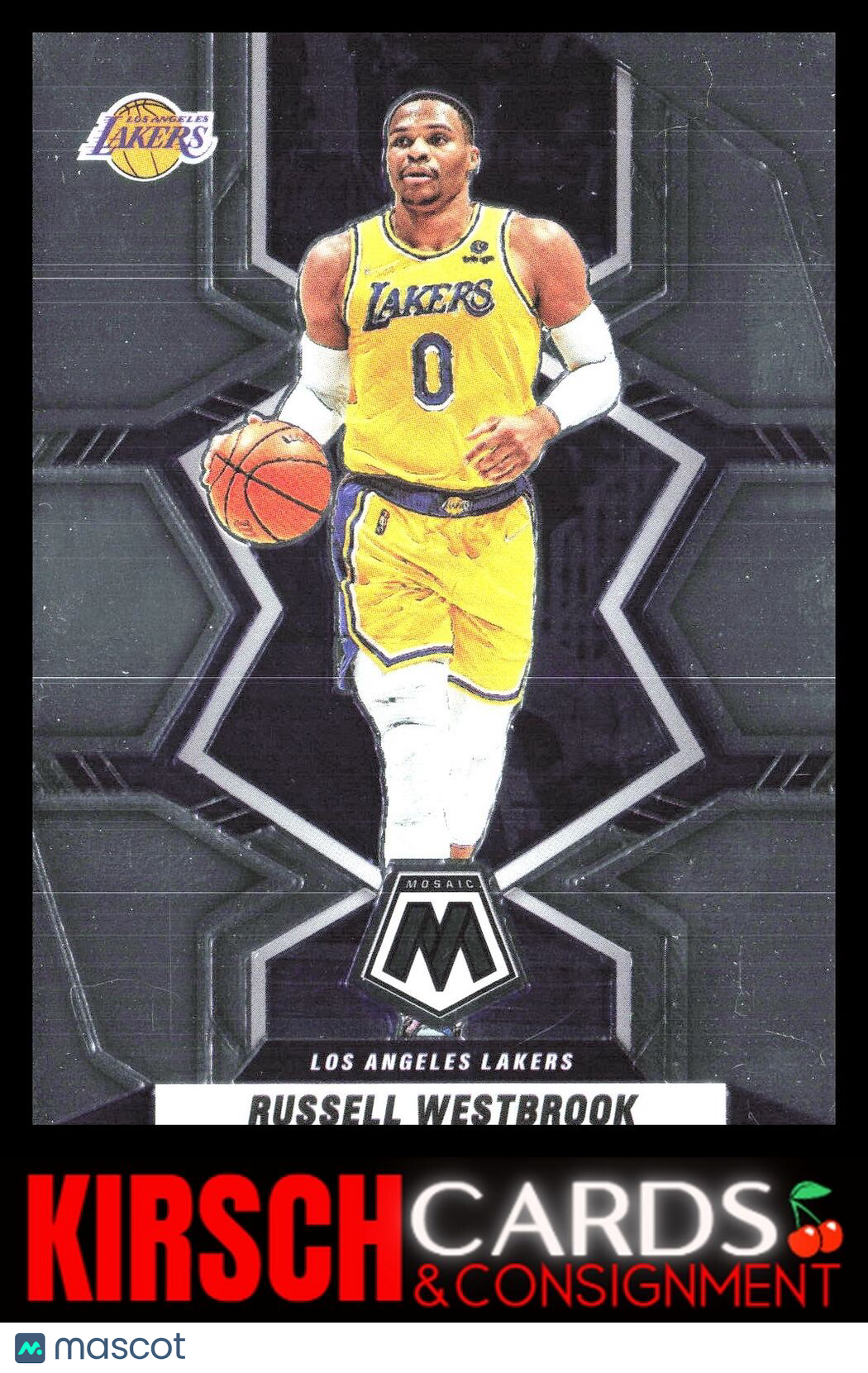 Russell Westbrook 2021-22 Panini Mosaic #51 Los Angeles Lakers