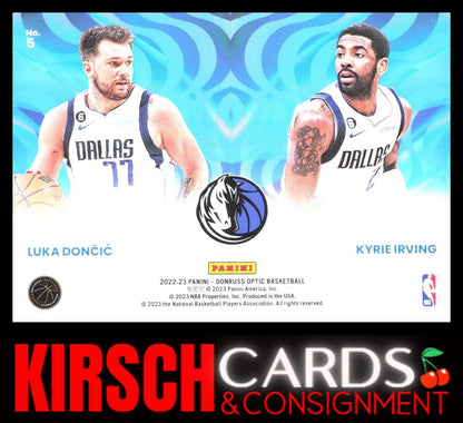 Luka Doncic / Kyrie Irving 2022-23 Donruss Optic #5 Optical Illusions