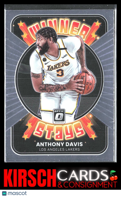 Anthony Davis 2021-22 Donruss Optic #7 Winner Stays Los Angeles Lakers