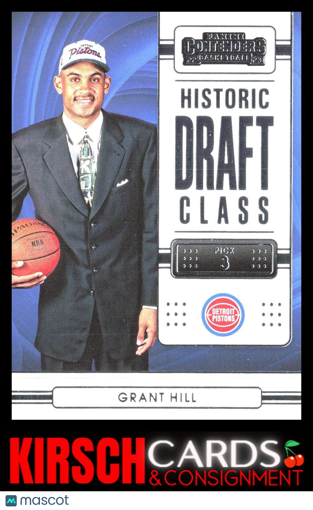 Grant Hill 2022-23 Panini Contenders #7 Historic Draft Class Contenders Detroit