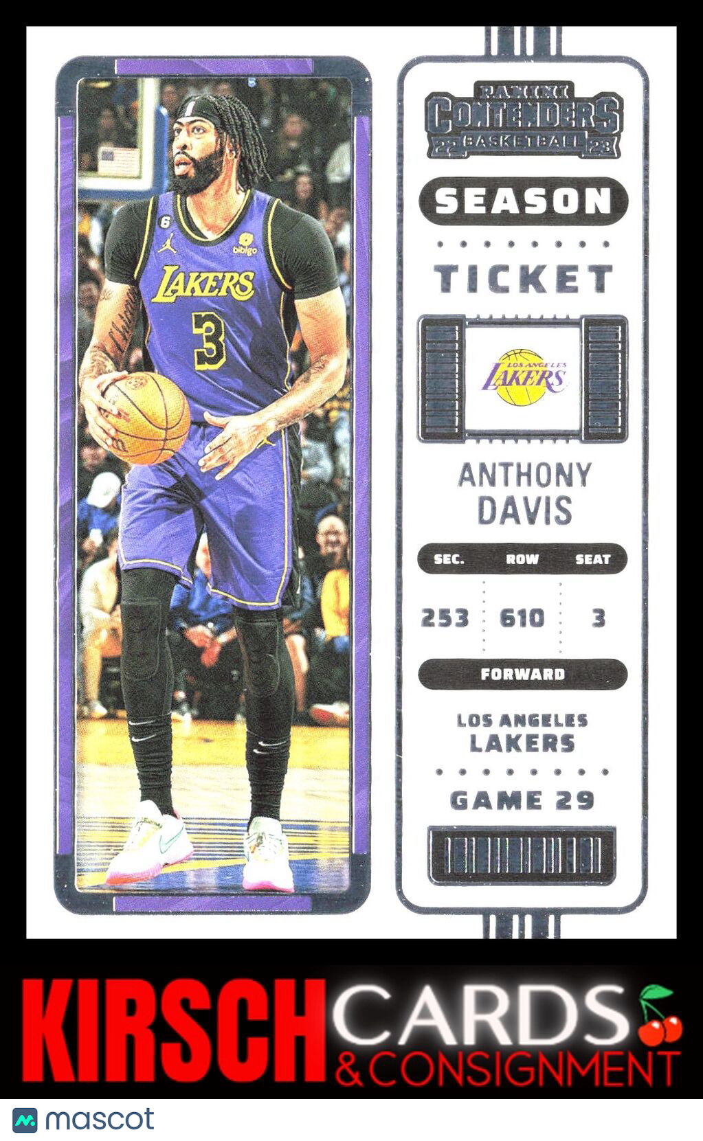 Anthony Davis 2022-23 Panini Contenders #28 Season Ticket Retail