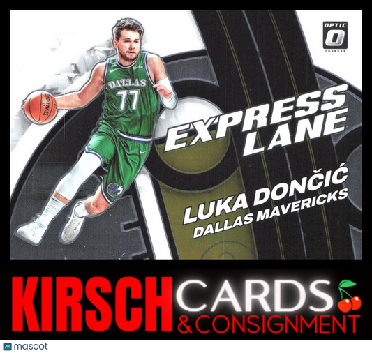 Luka Doncic 2021-22 Donruss Optic #7 Express Lane Dallas Mavericks