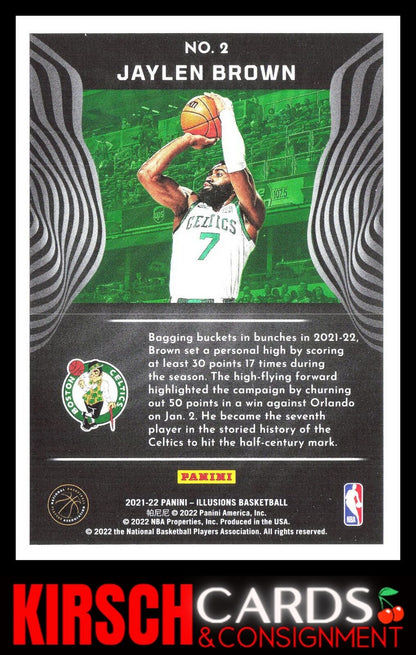 Jaylen Brown 2021-22 Panini Illusions #2 Boston Celtics