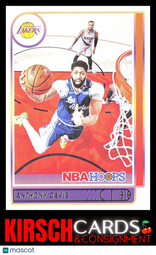 Anthony Davis 2021-22 Hoops #146 Los Angeles Lakers