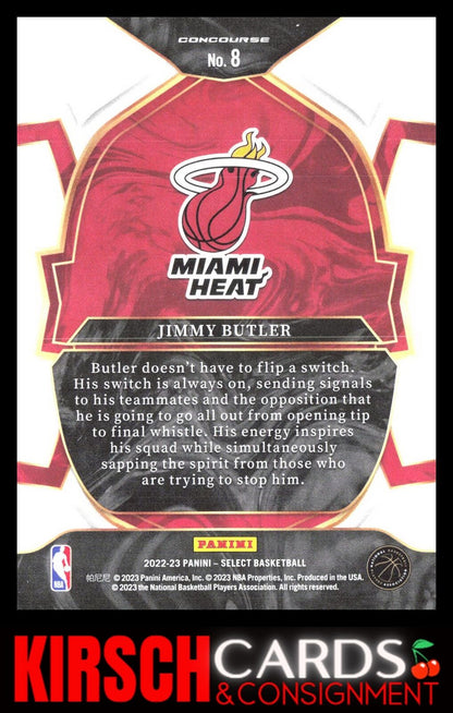 Jimmy Butler 2022-23 Panini Select #8 Blue (Retail Base) Miami Heat