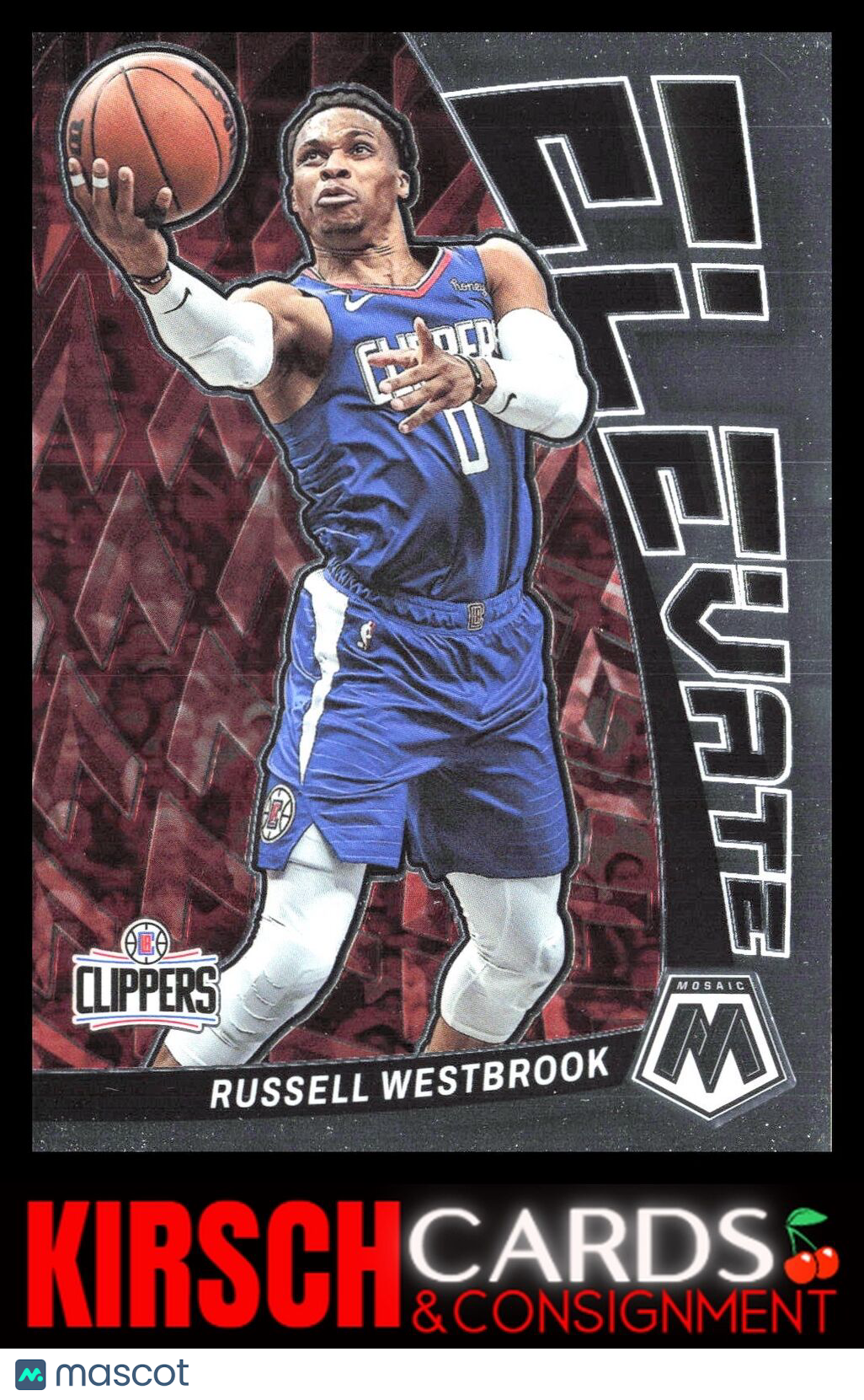 Russell Westbrook 2022-23 Panini Mosaic #16 Elevate Los Angeles Clippers