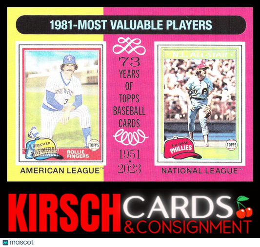 1981 MVPs (Rollie Fingers / Mike Schmidt) 2024 Topps Heritage #196