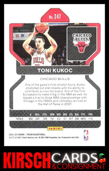 Toni Kukoc 2021-22 Panini Prizm #247 Chicago Bulls