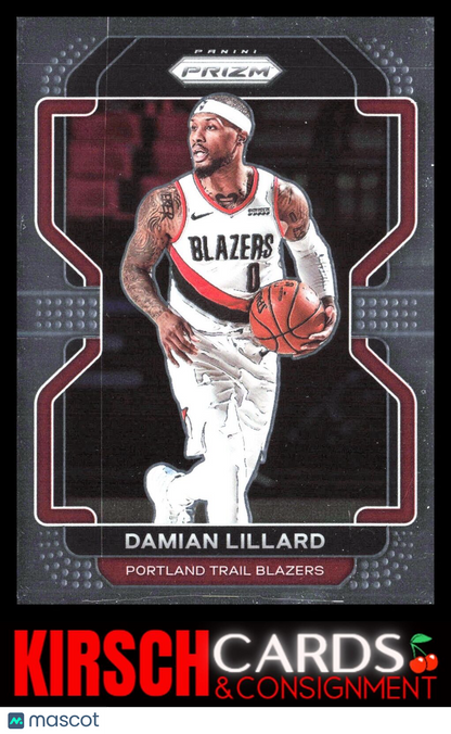 Damian Lillard 2021-22 Panini Prizm #116 Portland Trail Blazers