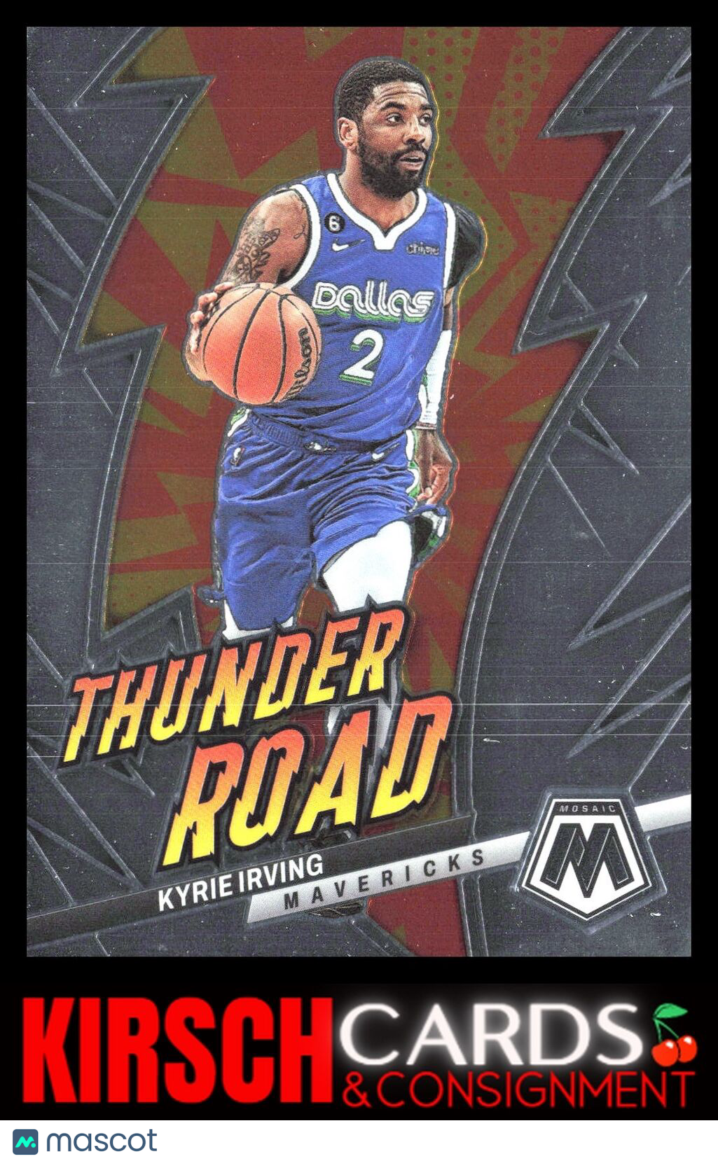 Kyrie Irving 2022-23 Panini Mosaic #19 Thunder Road Dallas Mavericks