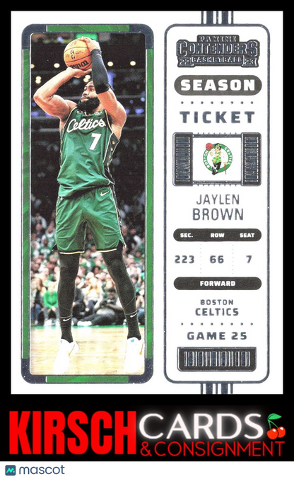 Jaylen Brown 2022-23 Panini Contenders #21 Boston Celtics