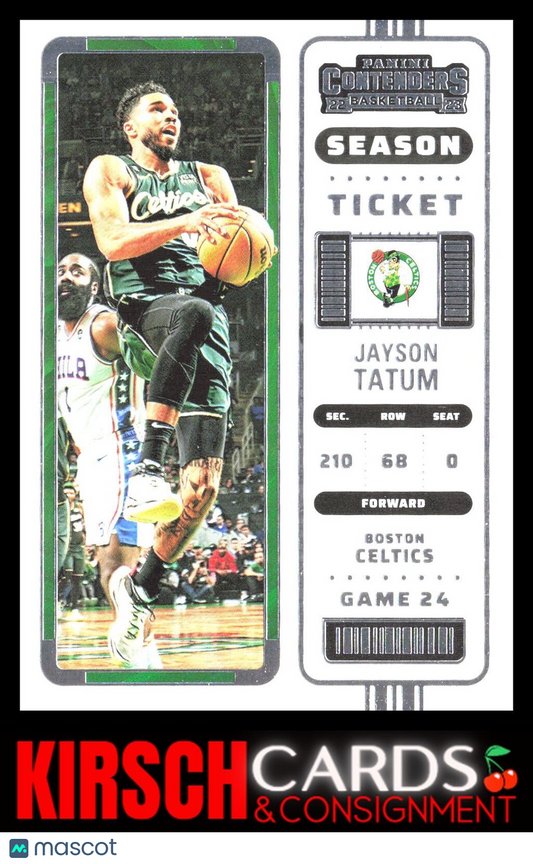 Jayson Tatum 2022-23 Panini Contenders #10 Season Ticket Retail Boston Celtics