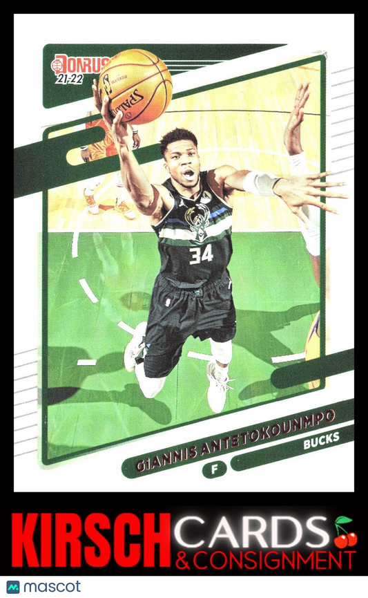 Giannis Antetokounmpo 2021-22 Donruss #177 Milwaukee Bucks