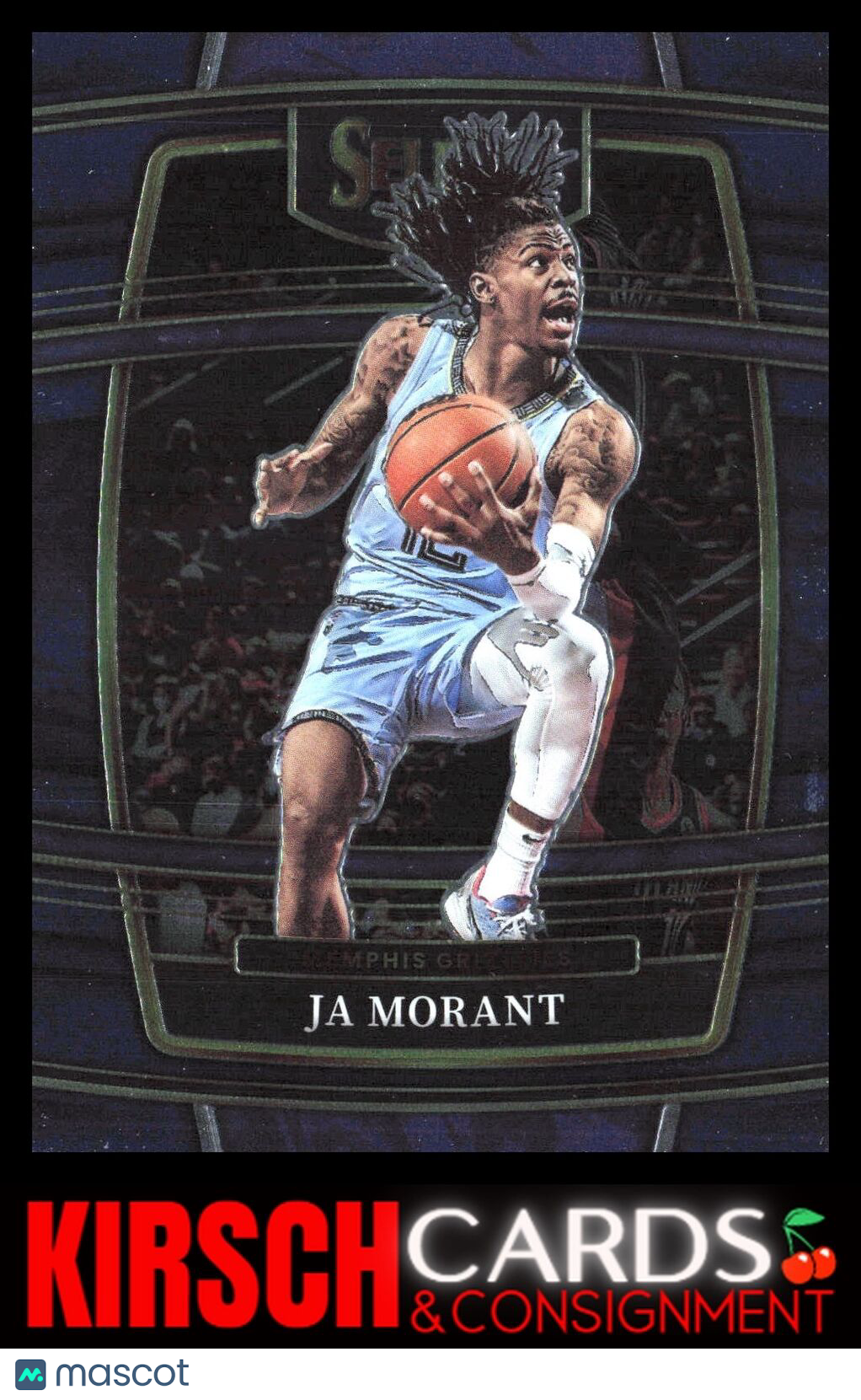 Ja Morant 2021-22 Panini Select #75 Blue (Retail Base) Memphis Grizzlies