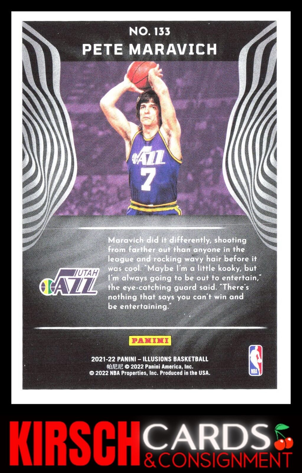 Pete Maravich 2021-22 Panini Illusions #133 Utah Jazz