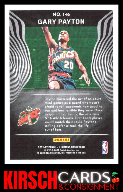 Gary Payton 2021-22 Panini Illusions #146