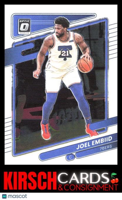 Joel Embiid 2021-22 Donruss Optic #88 Philadelphia 76ers