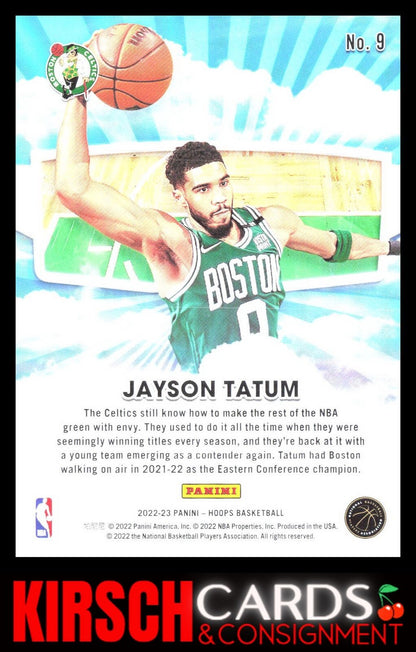 Jayson Tatum 2022-23 Hoops Winter #9 Skyview Boston Celtics