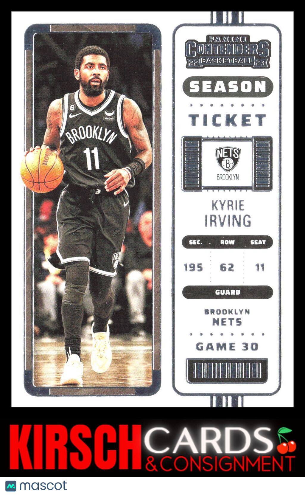 Kyrie Irving 2022-23 Panini Contenders #5 Season Ticket Retail Brooklyn Nets