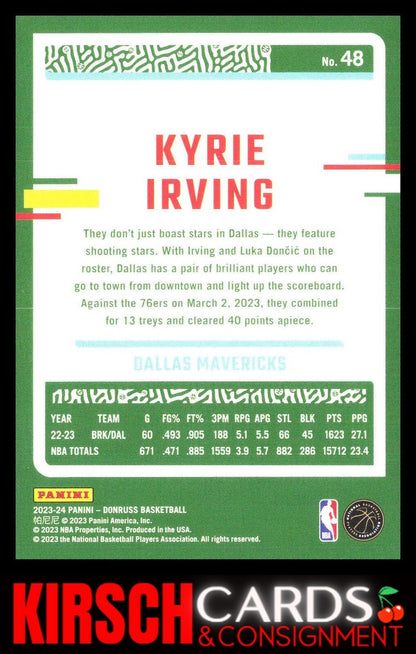 Kyrie Irving 2023-24 Donruss #48 Dallas Mavericks