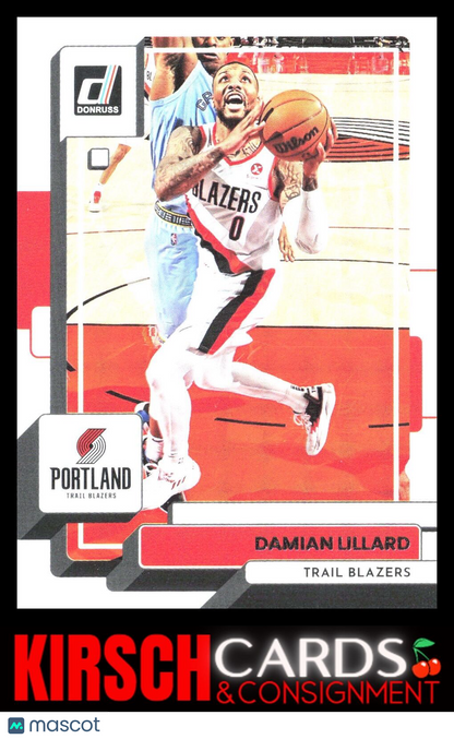 Damian Lillard 2022-23 Donruss #106 Portland Trail Blazers