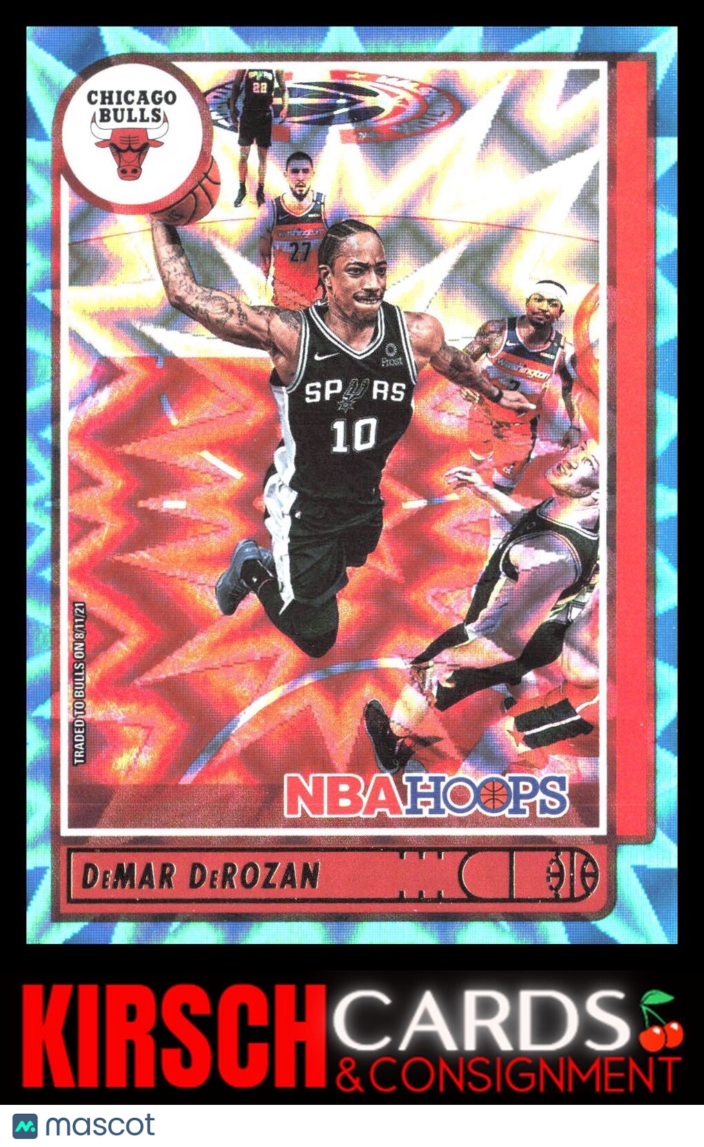 DeMar DeRozan 2021-22 Hoops #4 Teal Explosion Chicago Bulls