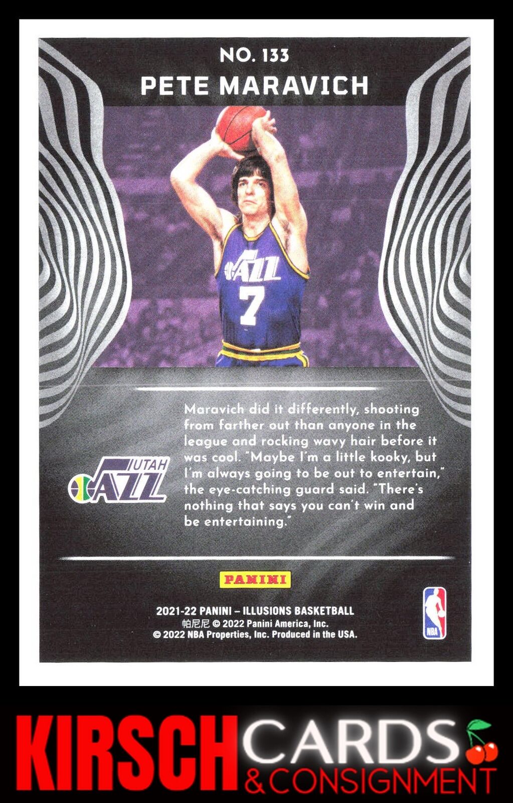 Pete Maravich 2021-22 Panini Illusions #133 Utah Jazz