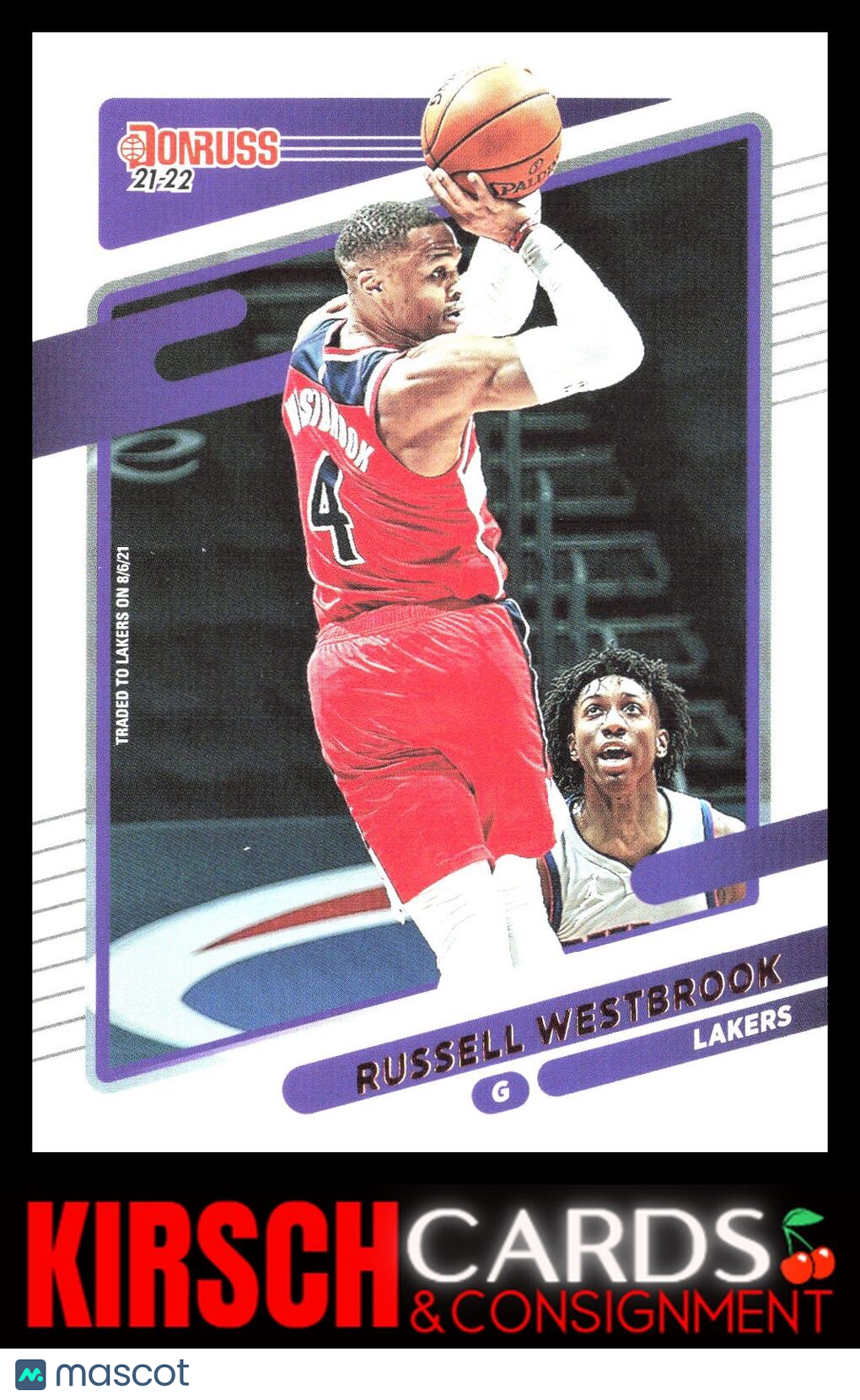 Russell Westbrook 2021-22 Donruss #72 Los Angeles Lakers