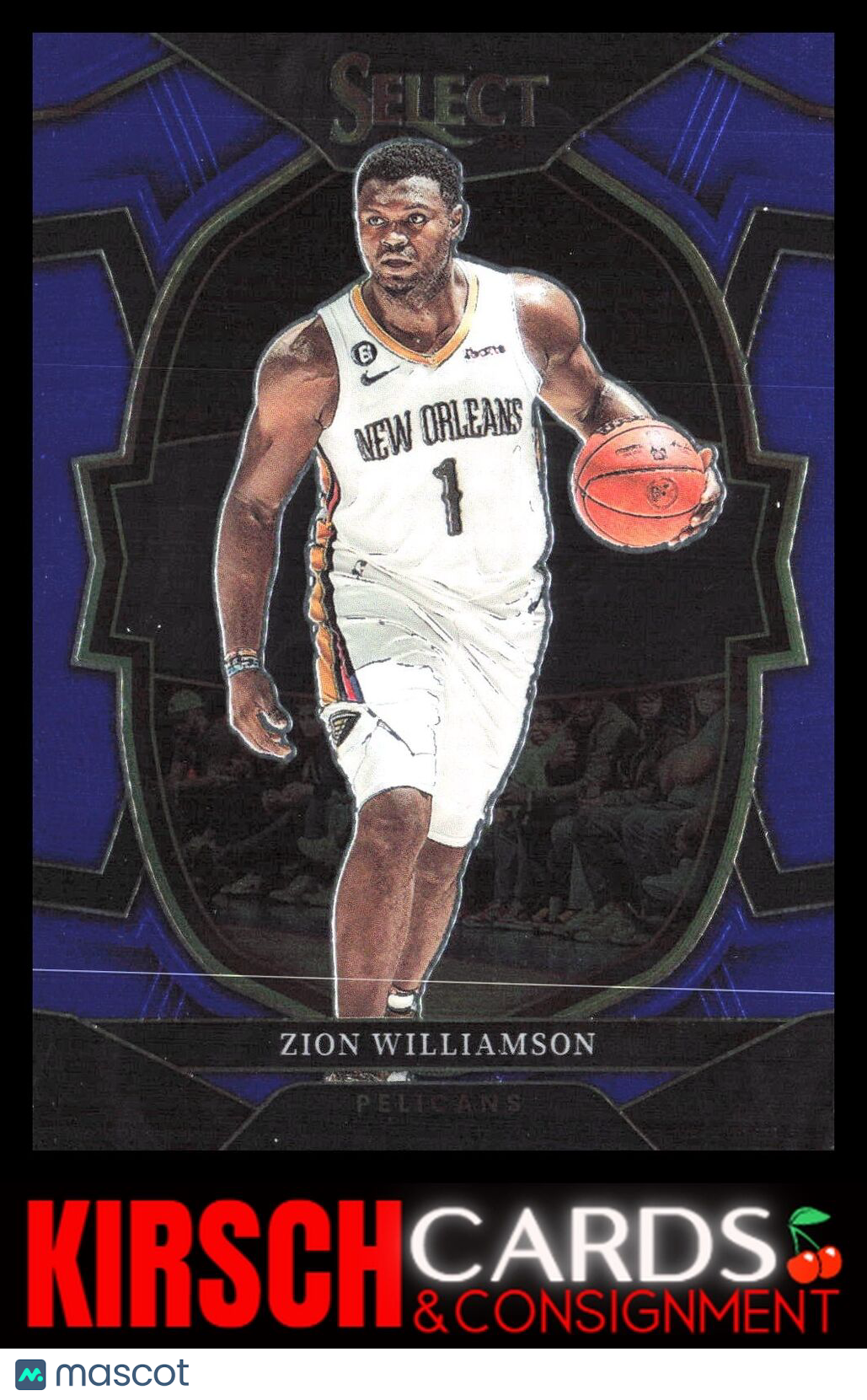 Zion Williamson 2022-23 Panini Select #24 Blue (Retail Base) New Orleans