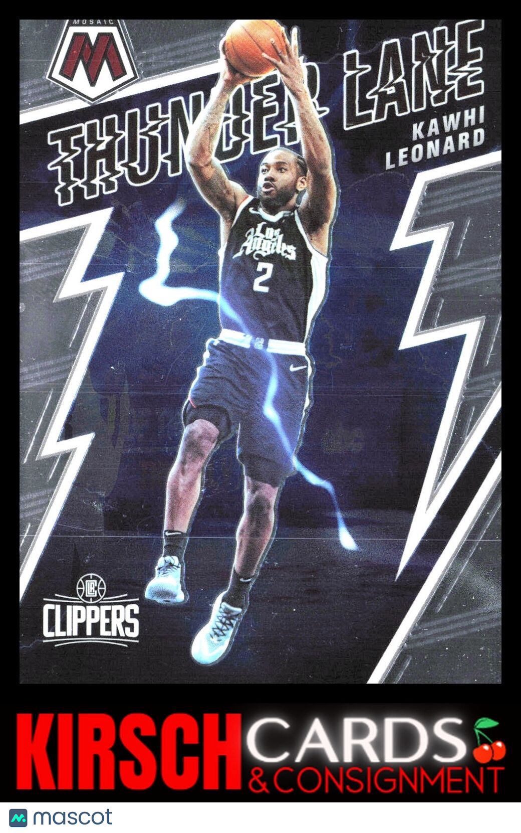 Kawhi Leonard 2021-22 Panini Mosaic #19 Thunder Lane Los Angeles Clippers