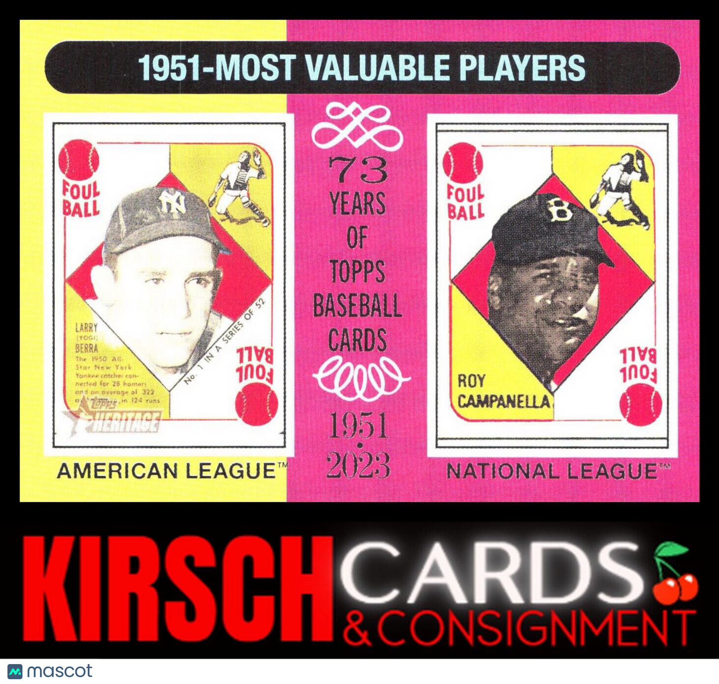 1951 MVPs (Yogi Berra / Roy Campanella) 2024 Topps Heritage #189