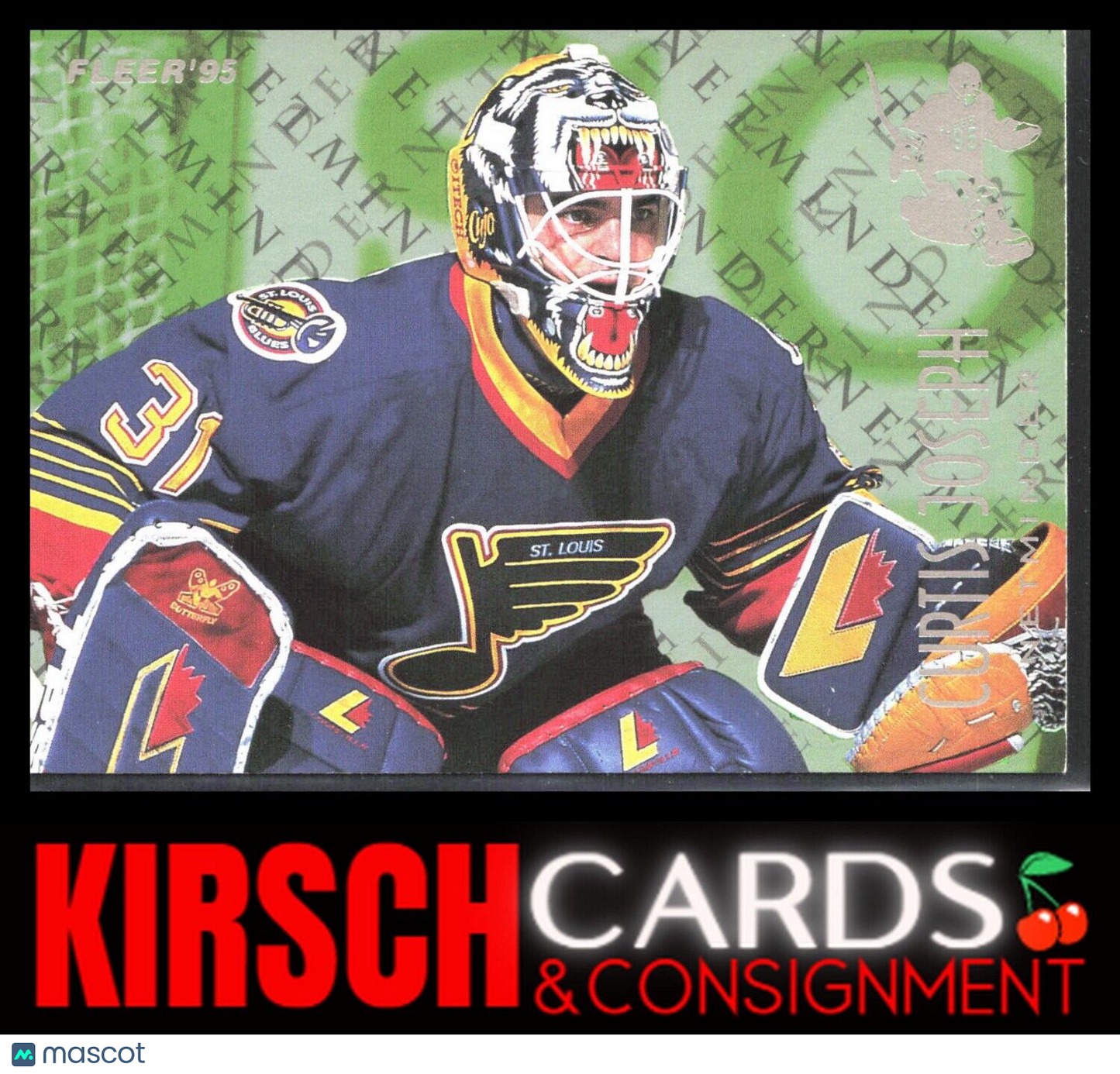 Curtis Joseph 1994-95 Fleer #5 Netminders St. Louis Blues